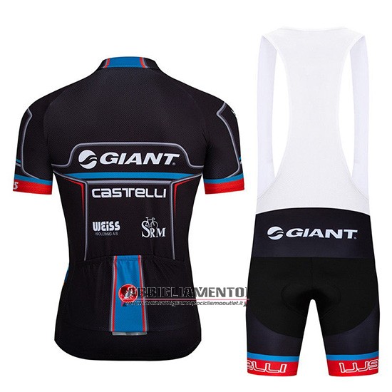 Abbigliamento Giant Castelli 2019 Manica Corta e Pantaloncino Con Bretelle Nero Rosso - Clicca l'immagine per chiudere